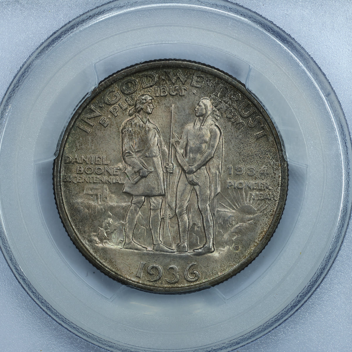 1936 D (Denver) Daniel Boone Bicentennial Half Dollar 50c Commemorative - PCGS MS65