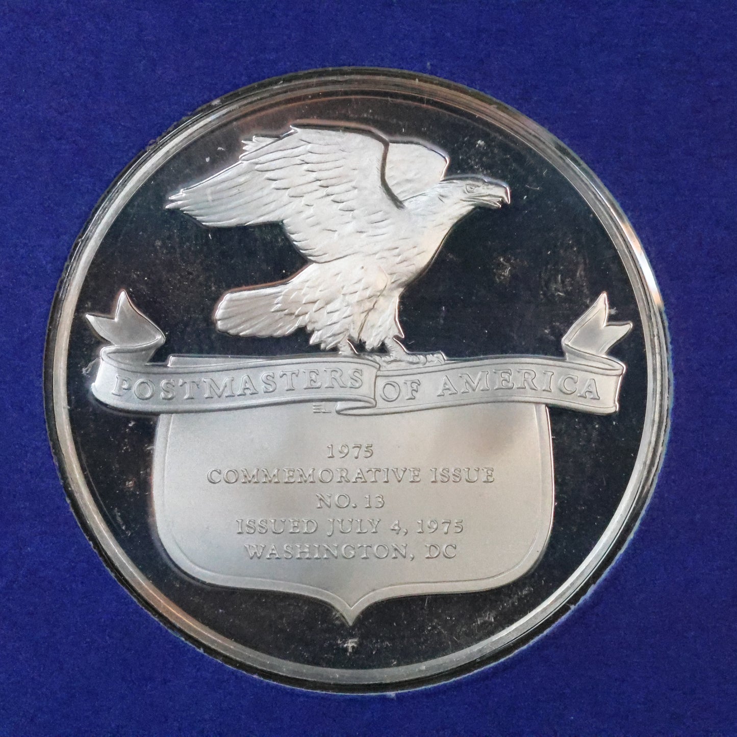 1975 Postmasters of America STERLING SILVER Art Round - No. 13 Continental Army