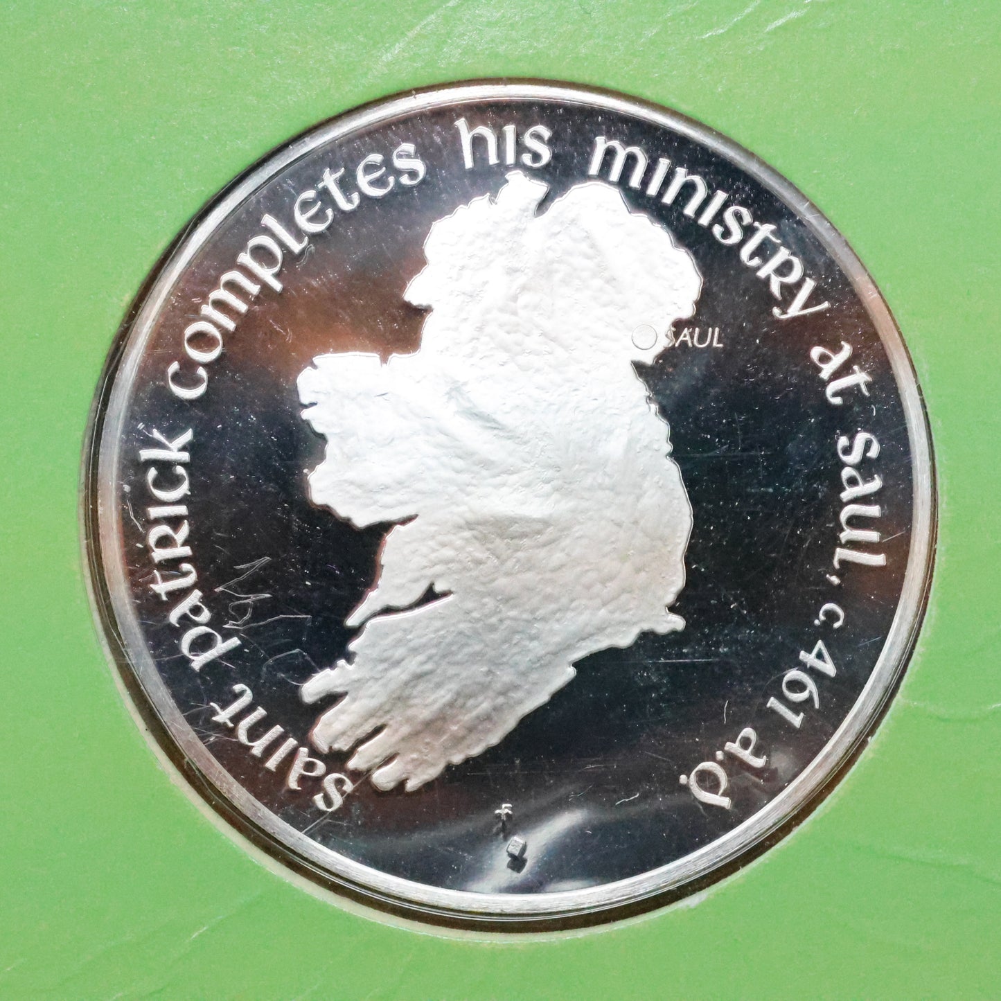 Franklin Mint Saint Patrick's Day STERLING SILVER Medals - Completes Ministry At Saul