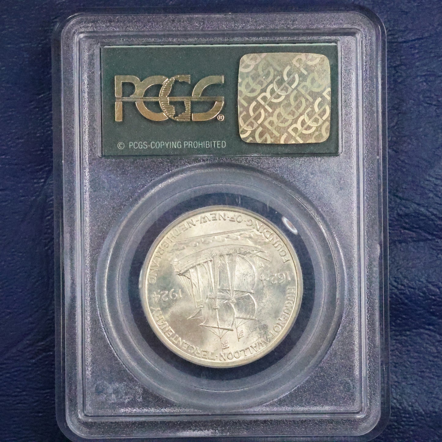 1924 Huguenot-Walloon Half Dollar 50c Commemorative - PCGS MS 64 Old Green Holder
