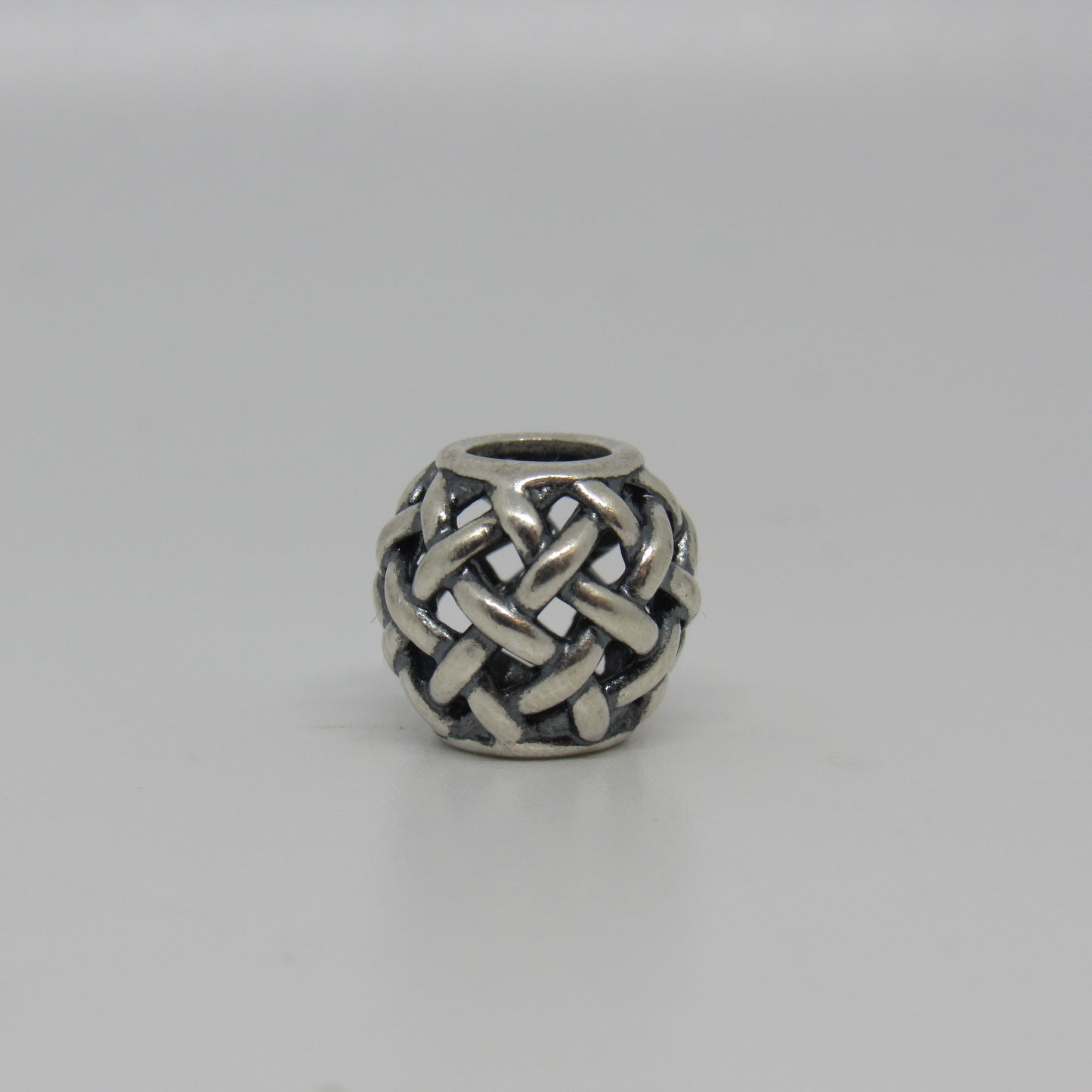 Pandora Sterling Silver Forever Entwined Basket Weave Charm Bead - #790973