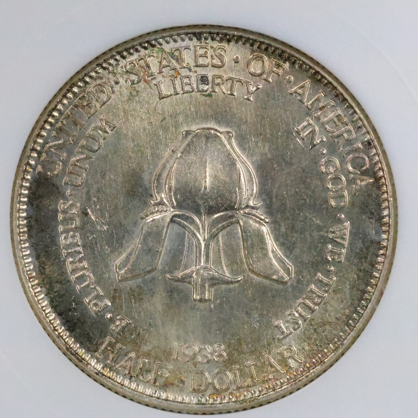 1938 New Rochelle NY 250th Anniversary Half Dollar 50c Commemorative - NGC MS 64