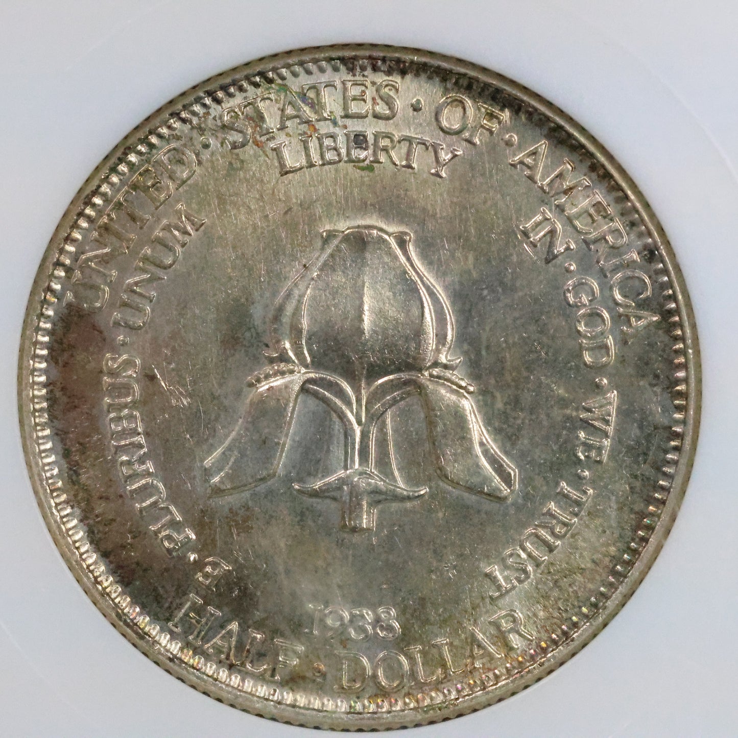 1938 New Rochelle NY 250th Anniversary Half Dollar 50c Commemorative - NGC MS 64