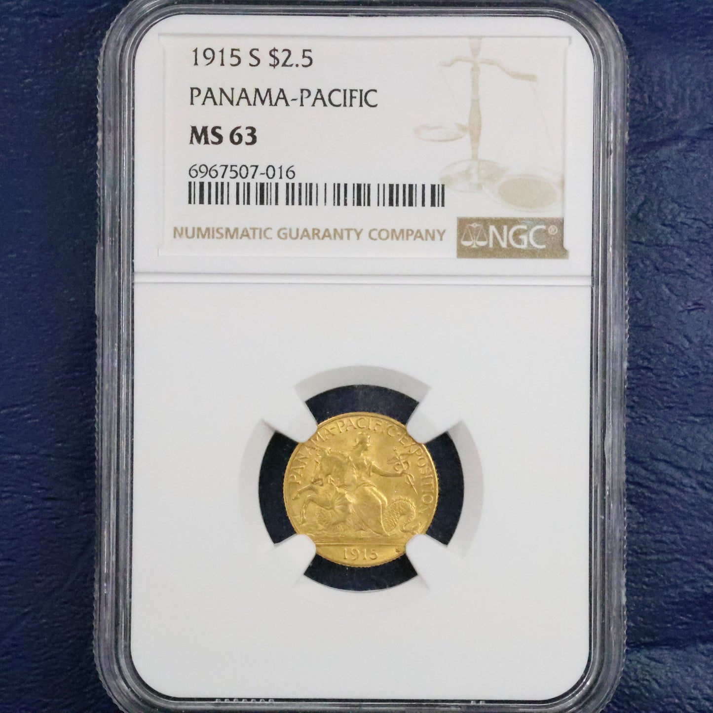 1915 S G2.5$ Panama Pacific Gold 2.5$ - NGC MS63
