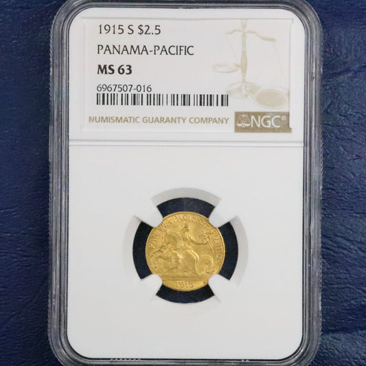 1915 S G2.5$ Panama Pacific Gold 2.5$ - NGC MS63