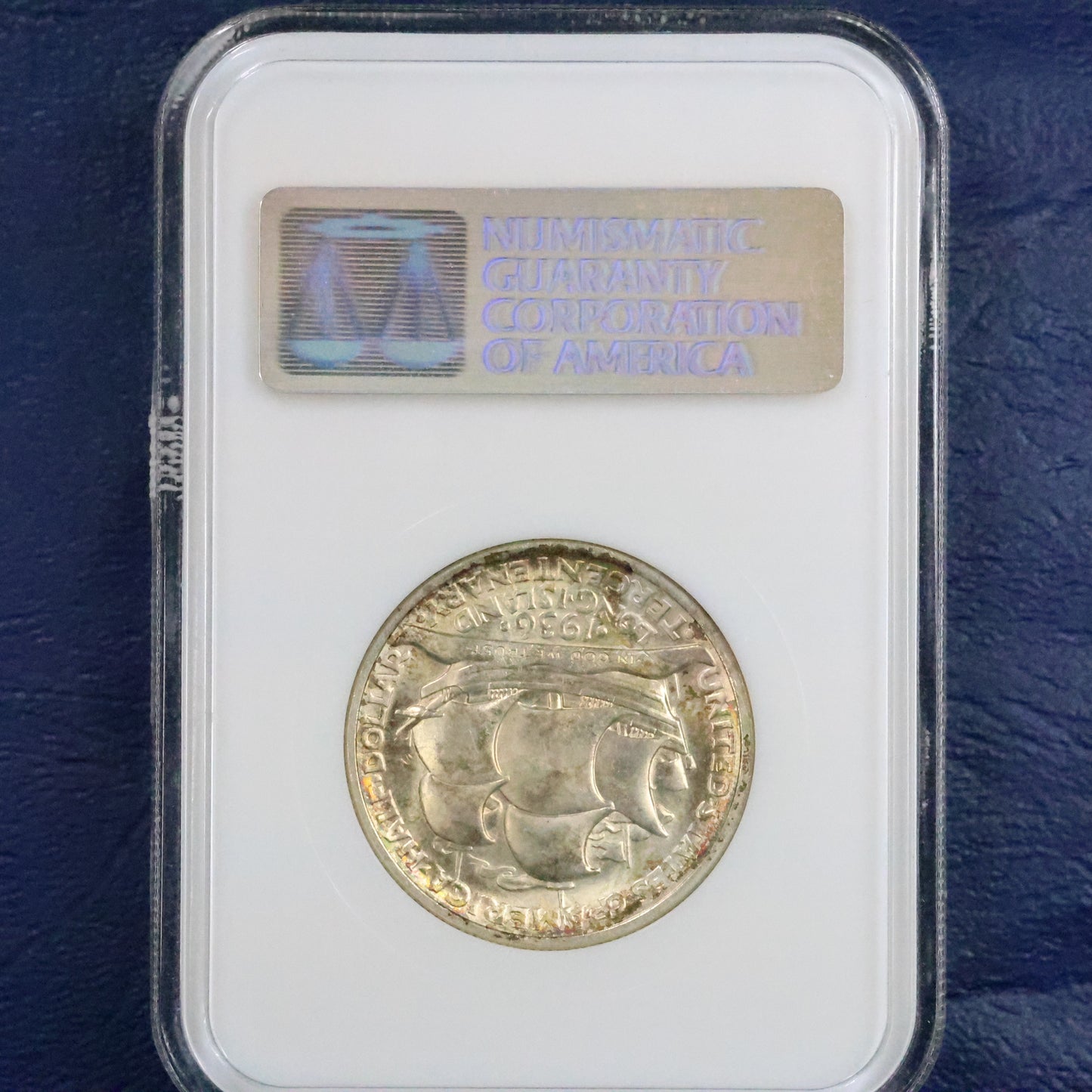 1936 Long Island Tercentenary Half Dollar 50c Commemorative - NGC MS 63
