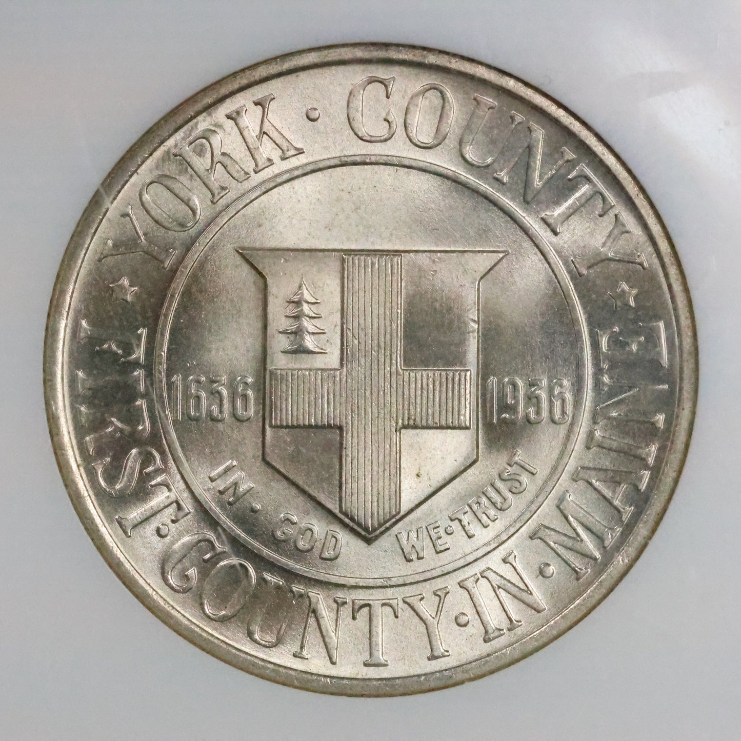 1936 York Tercentenary Half Dollar 50c Commemorative - NGC MS 66