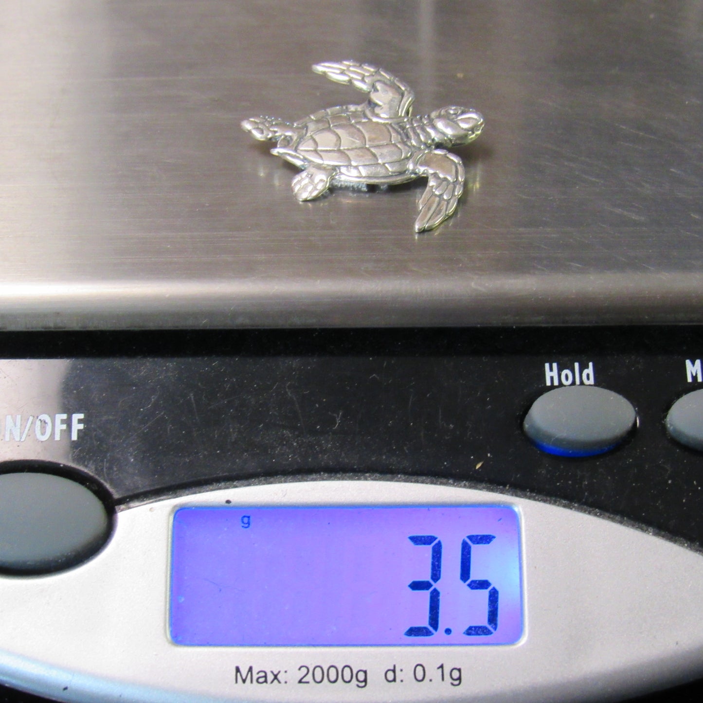 KABANA KBN Sterling Silver 925 Sea Turtle Pendant