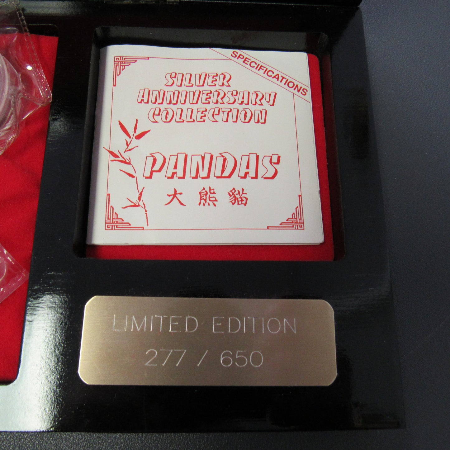 1991 China 10th Anniversary Panda Collection 4 Coin Silver Proof Set Sealed!