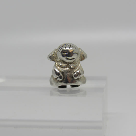 Pandora Sterling Silver Happy Little Girl Charm #790375