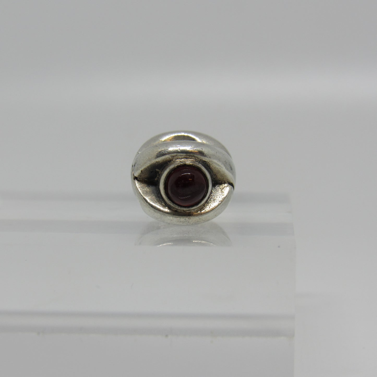 Pandora Sterling Silver GARNET EYE Charm #790127GR