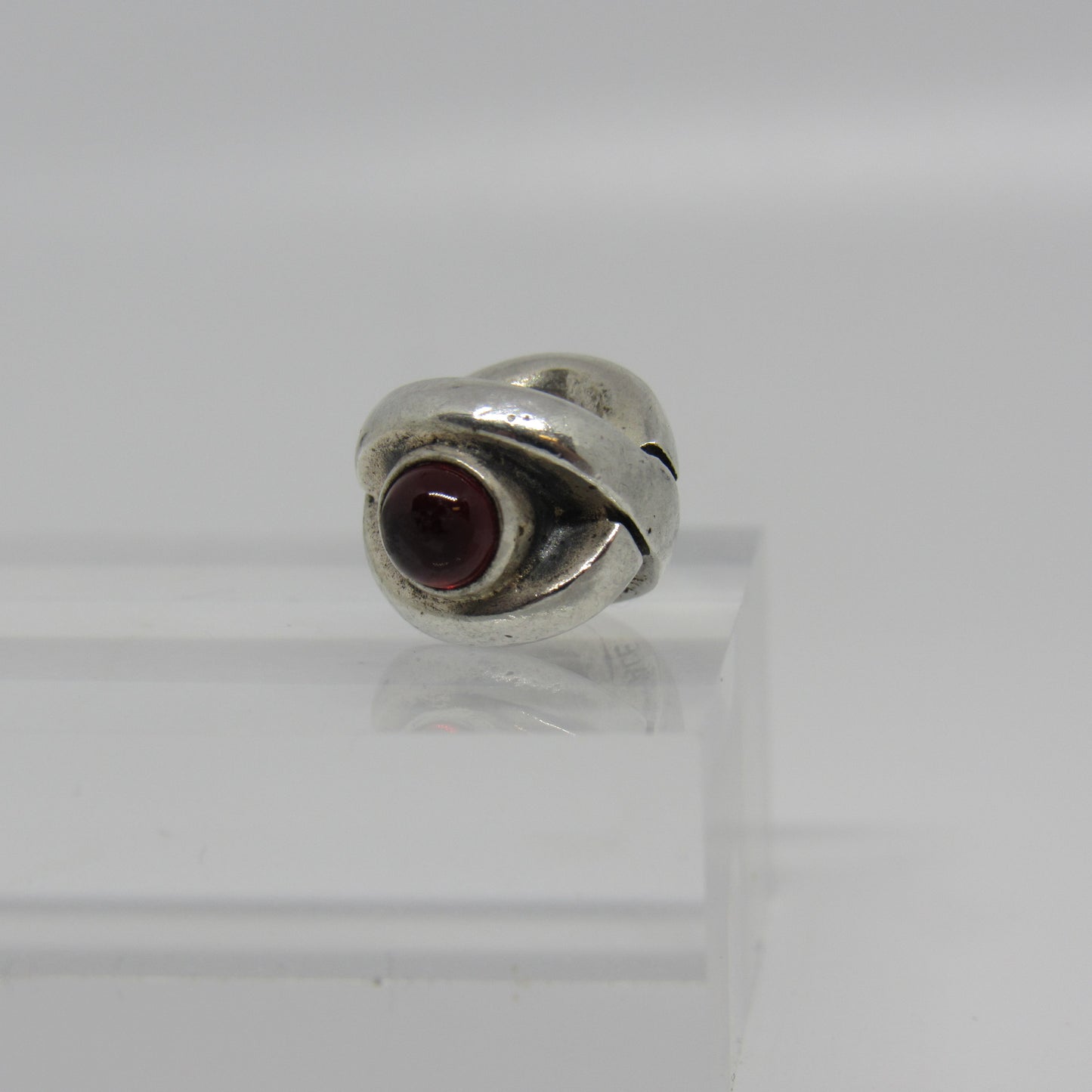 Pandora Sterling Silver GARNET EYE Charm #790127GR
