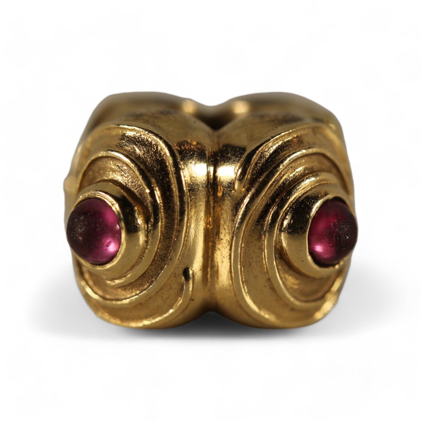 Pandora 14K Yellow Gold Hypnotize Rhodolite Clip #750804RHL