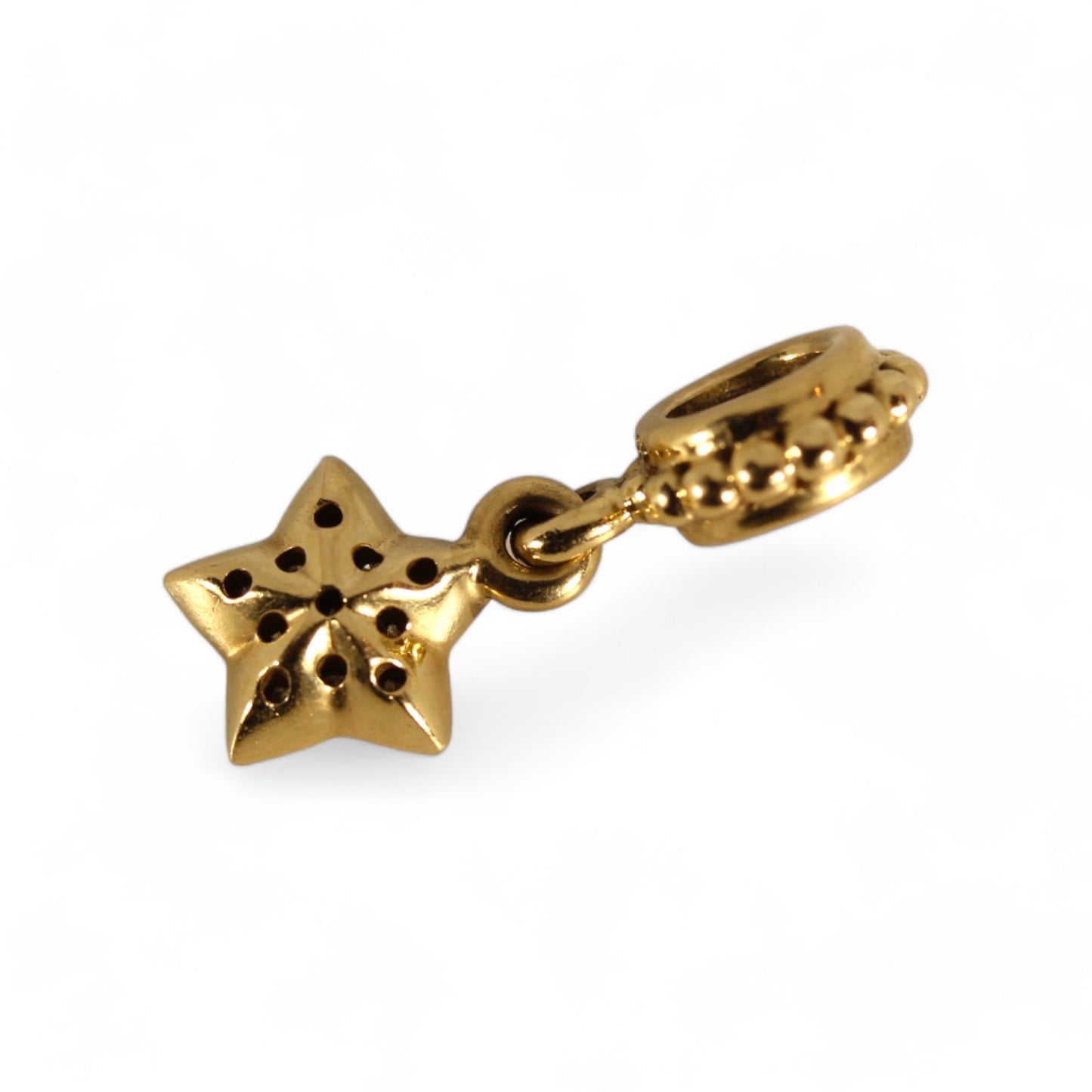 Pandora 14k Yellow Gold and Diamond Brilliant Star #750808D