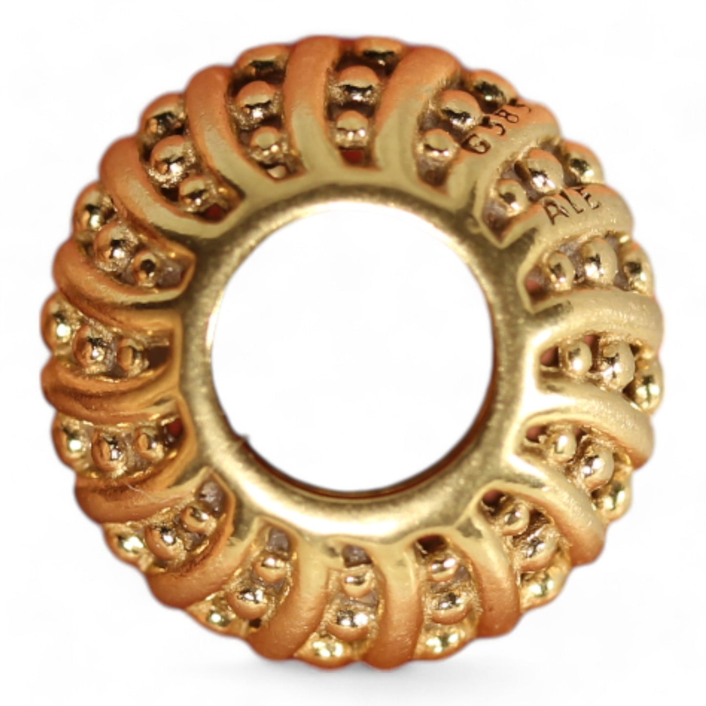 Pandora 14k Yellow Gold Mystic Serenity Charm Bead  #750824