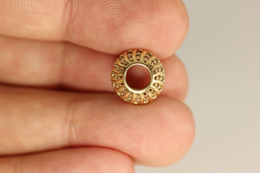 Pandora 14k Yellow Gold Mystic Serenity Charm Bead  #750824