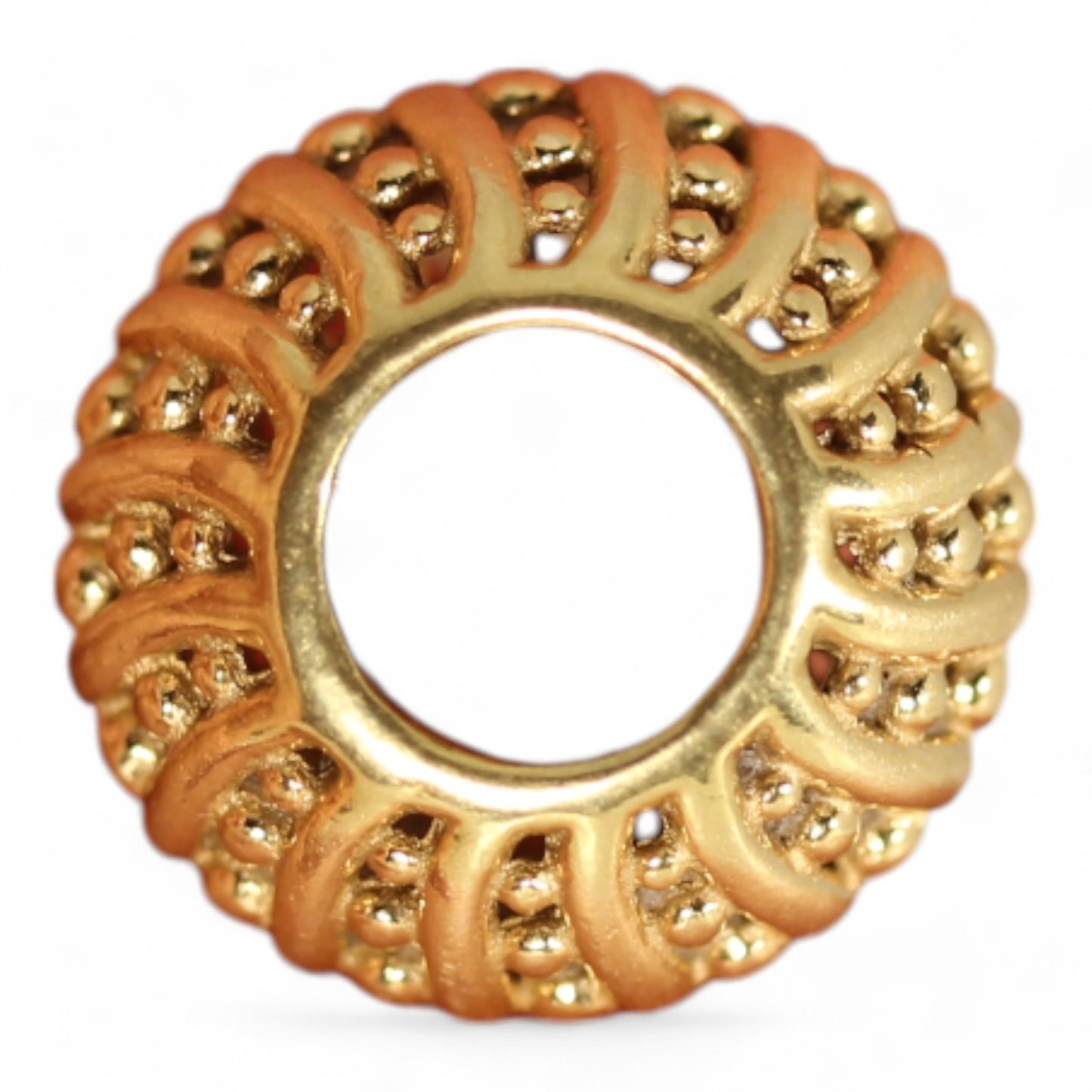 Pandora 14k Yellow Gold Mystic Serenity Charm Bead  #750824