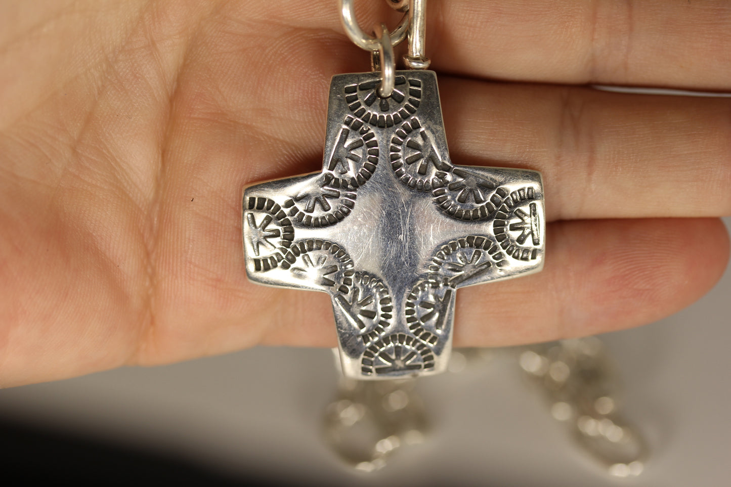Silpada Virtuosity 925 Sterling Silver Cross Toggle Link Chain Necklace N0557