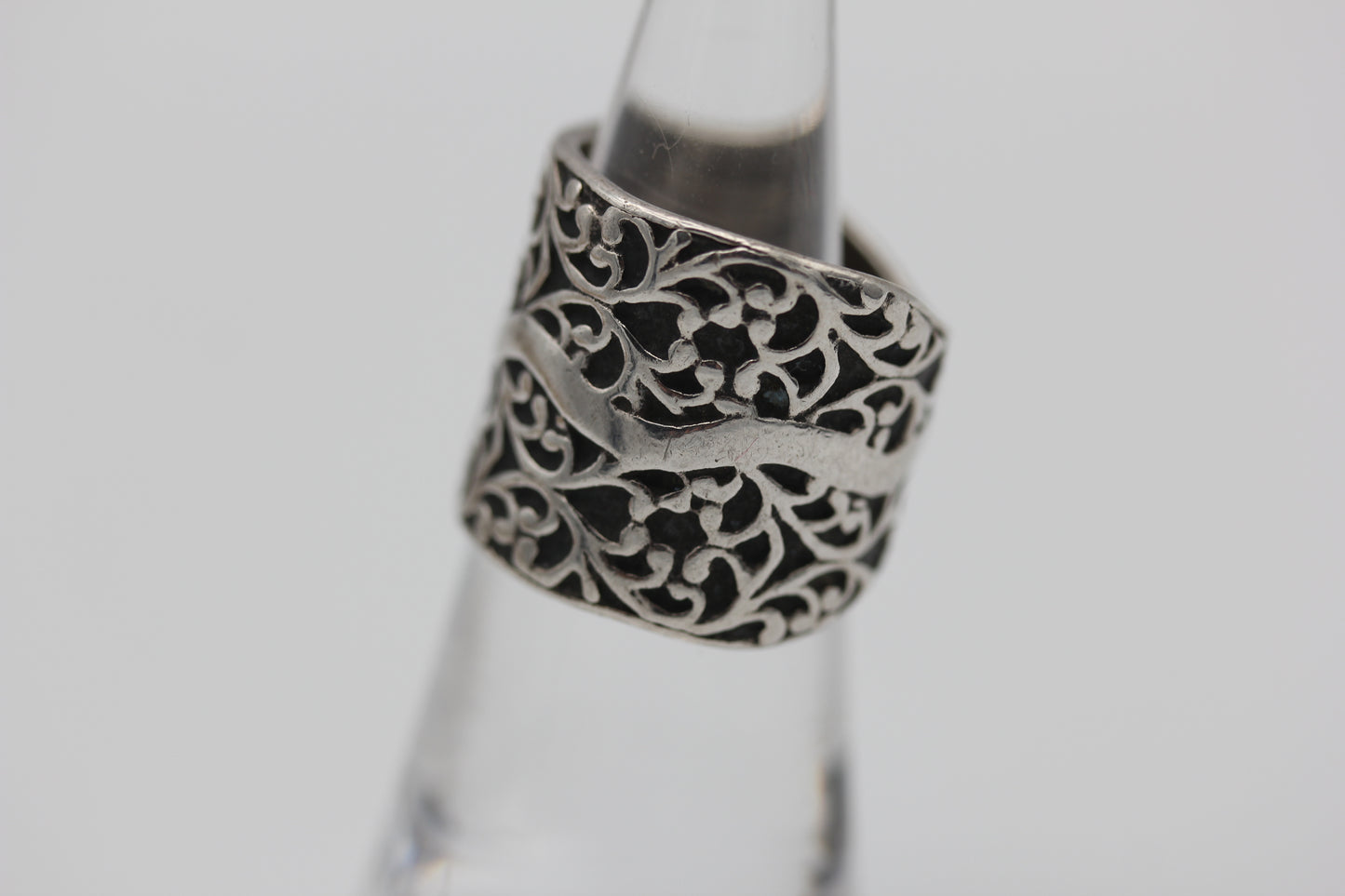 Silpada Sterling Silver 925 Israel Eternal Tree Wide .75 Inch Ring - Sz ~5.75