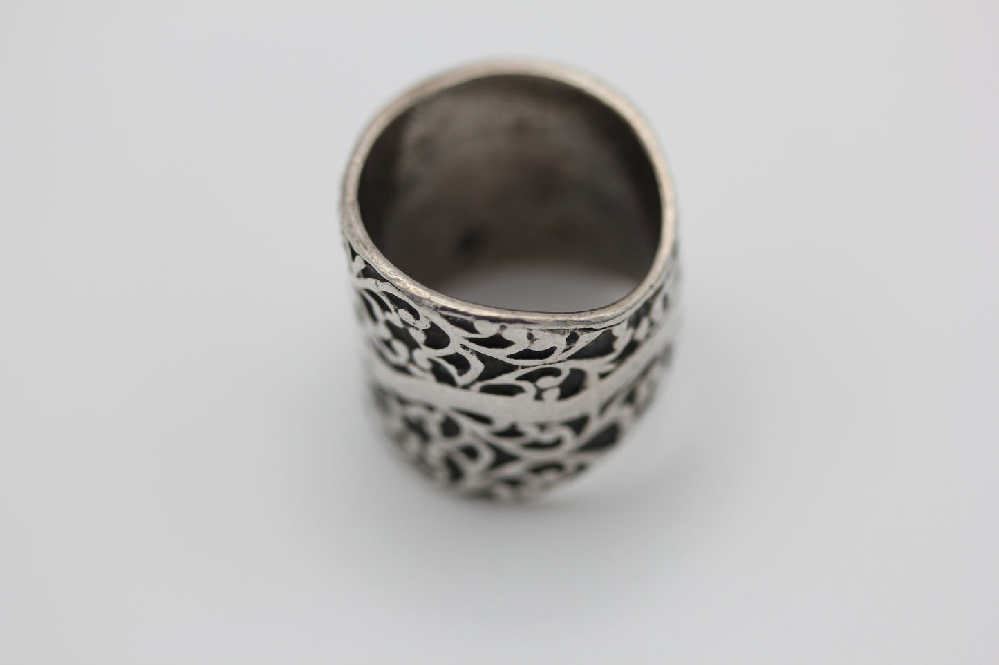 Silpada Sterling Silver 925 Israel Eternal Tree Wide .75 Inch Ring - Sz ~5.75