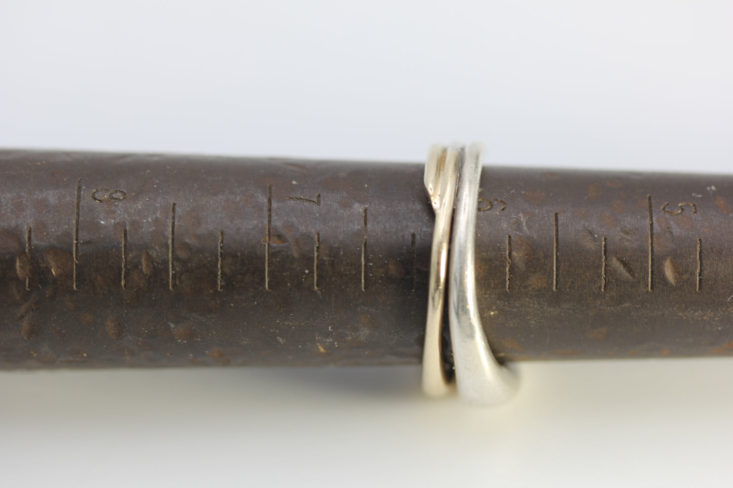 Vintage Ed Levin Sterling Silver 925 & 14k Yellow Gold Ring Size 6, 5.7 grams