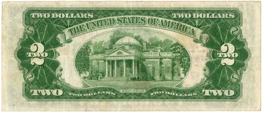 1928 D $2 Dollar Bill Legal Tender F-1505 Julian Morgenthau C99242069A