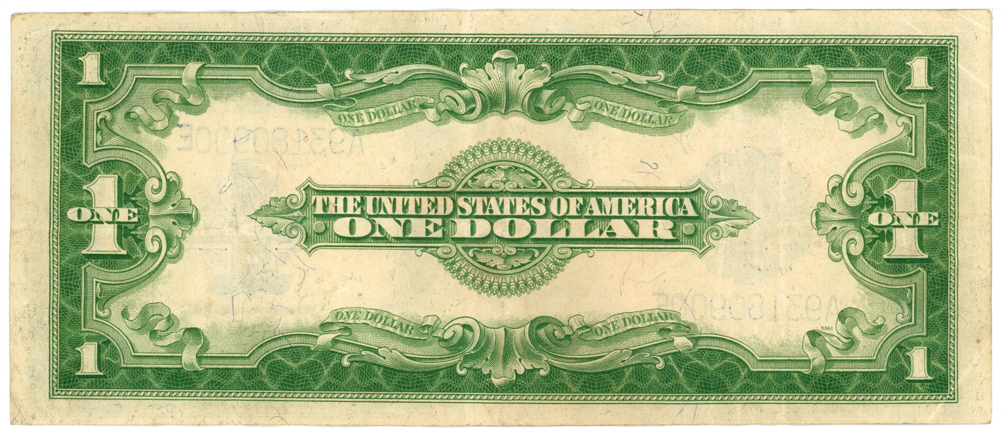 1923 $1 Dollar Bill Silver Certificate F-238 A93180900E