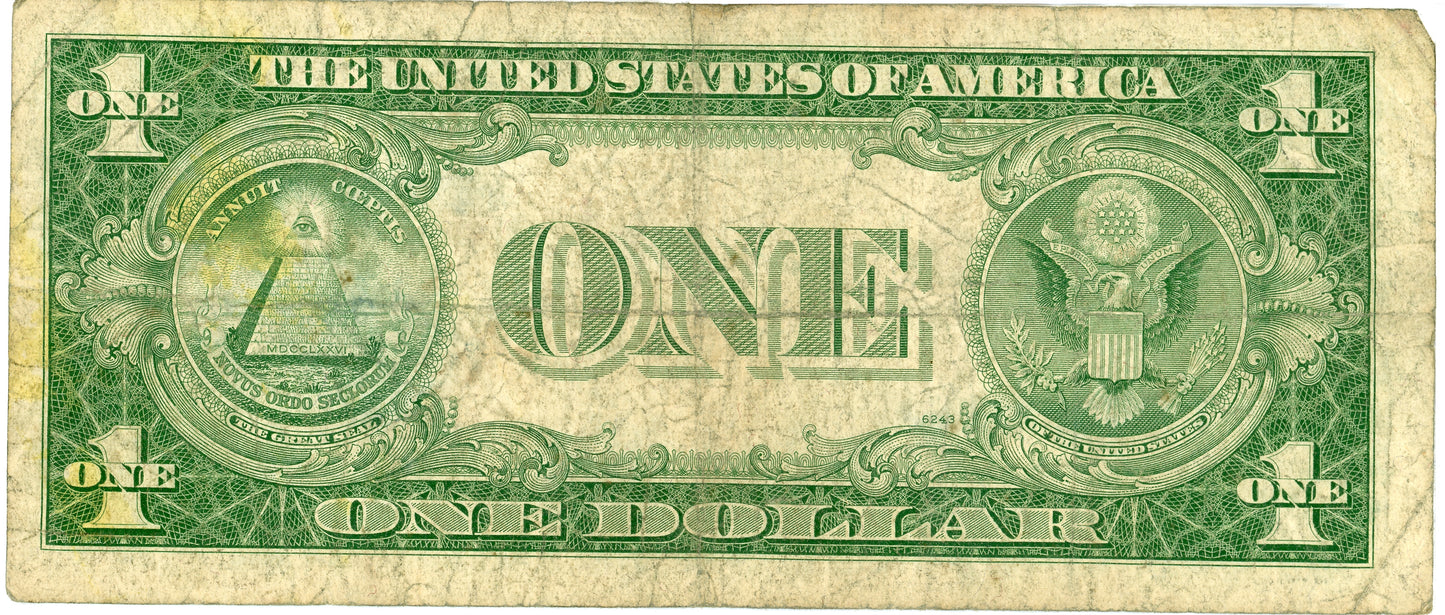 1935 E $1 Silver Certificate Priest Humphrey F-1614 T55738981H
