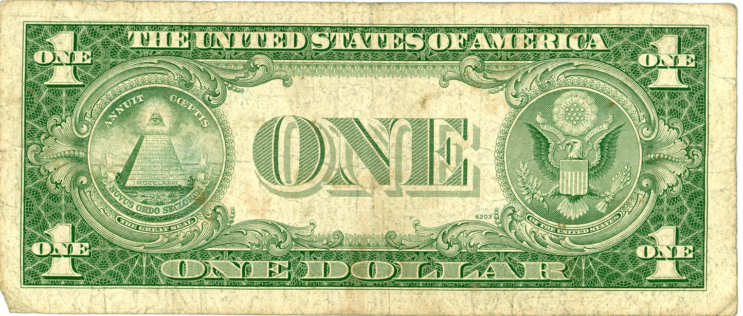 1935 E $1 Silver Certificate Priest Humphrey F-1614 X86085434H