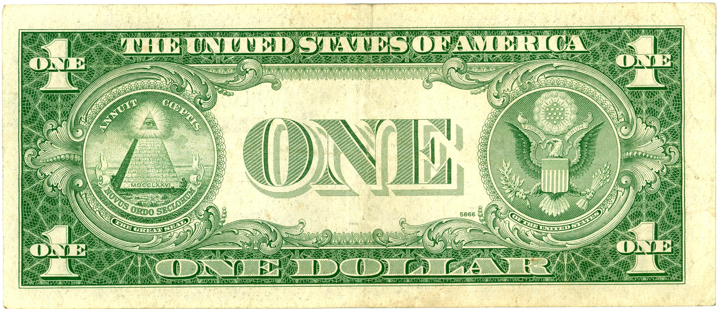1935 E $1 Silver Certificate Priest Humphrey F-1614 L00542492I