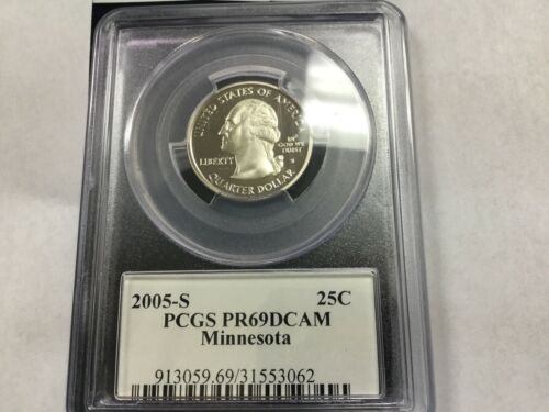 2005-S Clad 25C Minnesota Quarter PCGS PR69DCAM