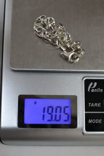 Sterling Silver 925 Italy Mariner Anchor Link Bracelet - 7.5"
