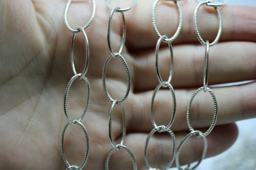 Joseph Esposito Sterling Silver ESPO SIG Layering Oval Textured Link Toggle Neck