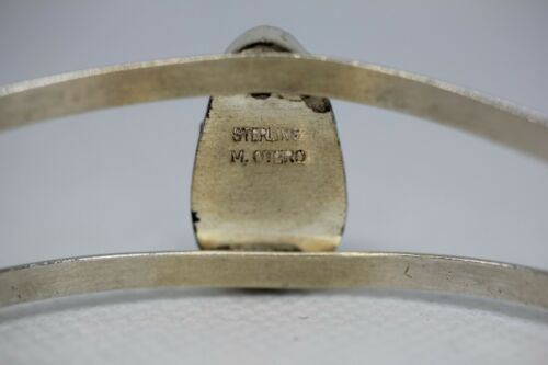 Navajo M. Otero Turquoise Sterling Cuff Bracelet - ~6.5 inch