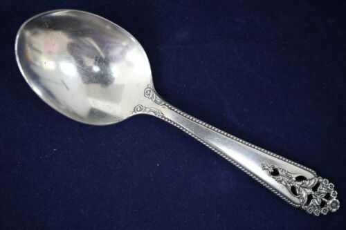 International Queen's Lace Sterling Silver Baby Spoon - No Mono