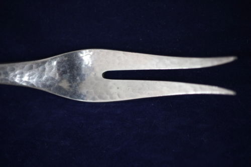 C Sorensen & Son - Denmark 830 Silver Fork - Hammered Look - No Mono