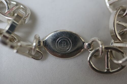 Sterling Silver 925 Italy Mariner Anchor Link Bracelet - 7.5"