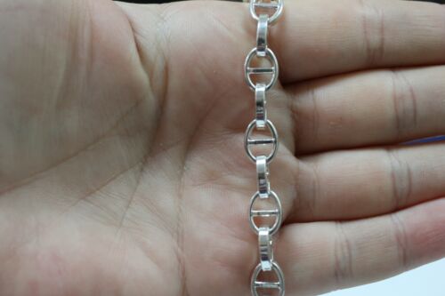 Sterling Silver 925 Italy Mariner Anchor Link Bracelet - 7.5"