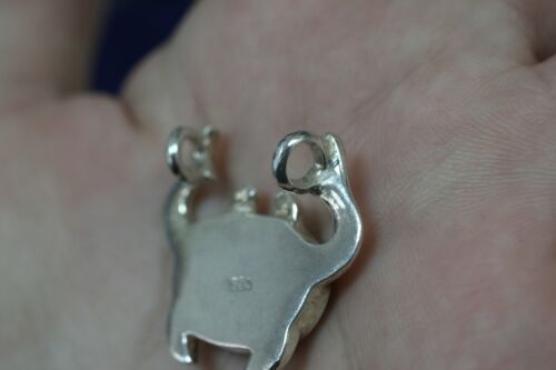 Sterling Silver 925 Bijoux D'Amour JBNI Crab Pendant w/ Black Onyx Stone