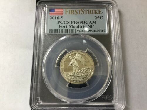2016 PCGS Fort Moultrie NP PR 69 DCAM 25C Quarter