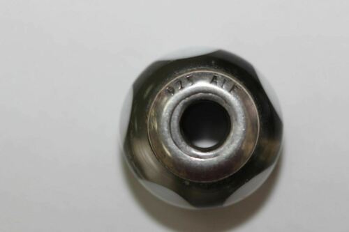 Pandora Gray Ice Love White Hearts Murano Charm Bead #790666