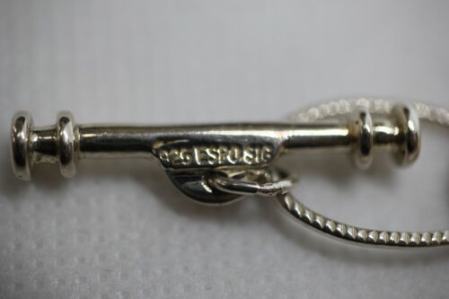 Joseph Esposito Sterling Silver ESPO SIG Layering Oval Textured Link Toggle Neck