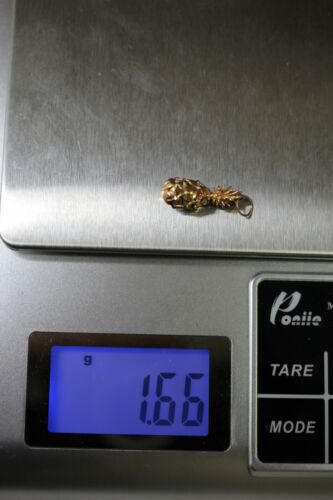 14k Yellow Gold Diamond Cut Pineapple Pendant Charm