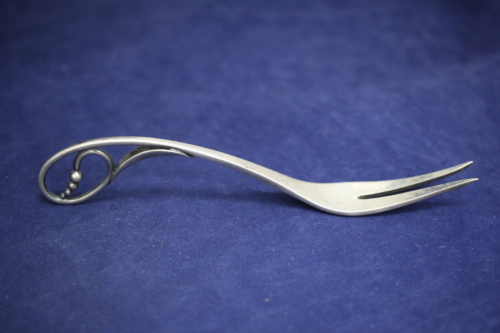 C Sorensen & Son - Denmark 830 Silver Fork - Hammered Look - No Mono