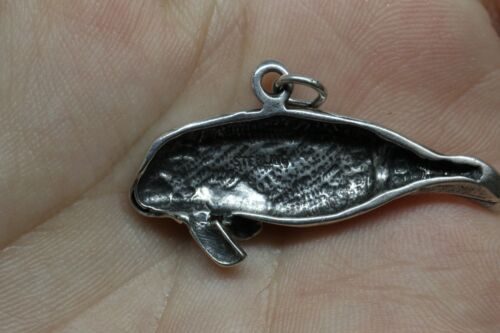 Sterling Silver 925 Walrus Seal Sea Creature Charm Pendant