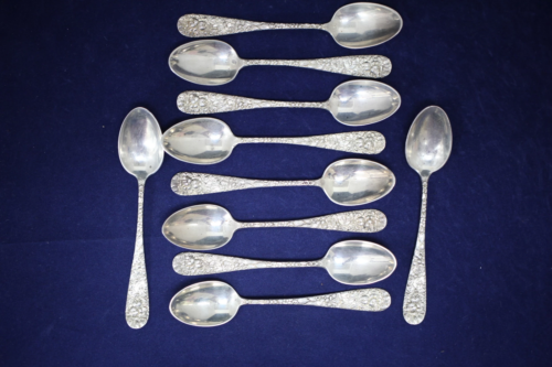 Kirk Stieff - Stieff Rose Sterling Silver Demitasse Spoon - No Mono