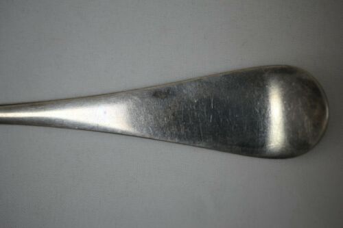 Wood & Hughes Engraved #1 Sterling Silver Salad Serving Fork Gold Wash - No Mono