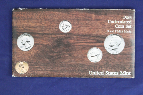 1985 P&D U.S. Mint Uncirculated Coin Set w/ Original Packaging