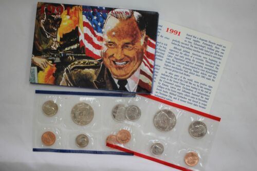 1991 Uncirculated US Mint Set P and D Special Packaging