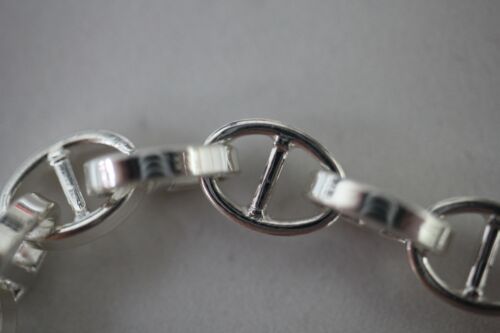 Sterling Silver 925 Italy Mariner Anchor Link Bracelet - 7.5"